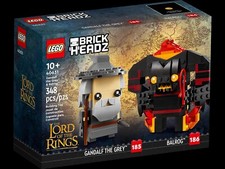 LEGO BrickHeadz 40631 - Gandalf le gris et Balrog - Neuf Et Scellé!