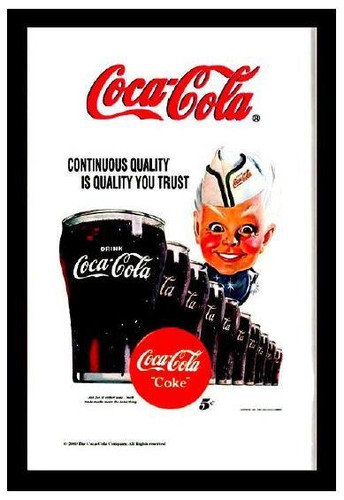 Miroir coca cola boy - coca,
