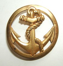 INSIGNE DE BERET TROUPES COLONIALES ET DE MARINE  - Béraudy Vaure P. de D.