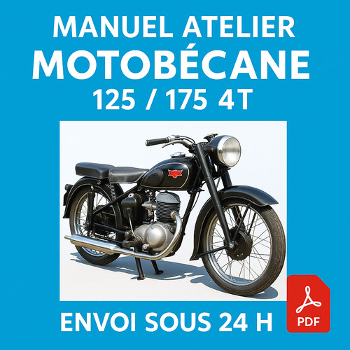 Manuel atelier motobécane 125 - motobécane,