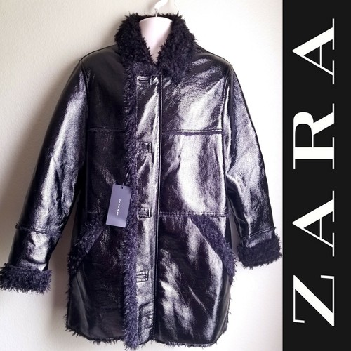 Zara faux leather trench - zara,