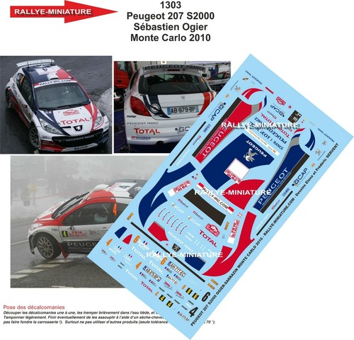 Decals ref 1303 peugeot - 1/32,