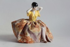 Demi figurine porcelaine Femme Art déco Pique aiguilles (71325)