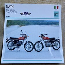 Fantic Motor TX 220 1977 super six TX220 carte moto collection Atlas Italie