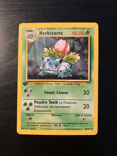 Carte pokémon herbizarre - carte,