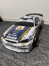 Tamiya 1/10 Skyline R34 GTR Nomura Keiichi D1 Lights Edition Wing RC Body Only