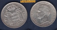 MONACO 5 Francs 1960 Rainier