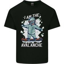 Snowboard Je Suis L'Avalanche T-Shirt Drôle Pour Hommes En Coton Léger