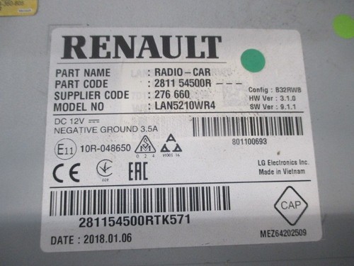 Autoradio recepteur renault - autoradio,
