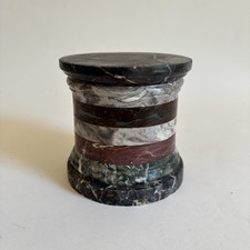 Socle Marbre Statues Bronze Italie Grand Tour Antiquité XIXe Siècle Marqueterie 