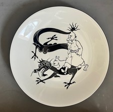 HERGE - TINTIN ET LE LOTUS BLEU - GRANDE ASSIETTE AXIS - 1994