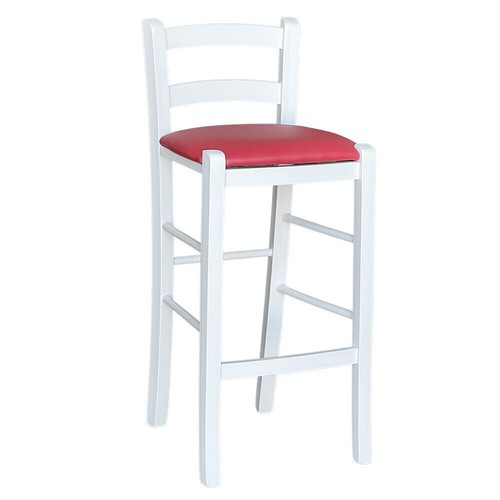 Tabouret bois blanc - tabouret,
