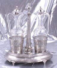 BEAU HUILIER VINAIGRIER DU XVIII SIECLE ARGENT MASSIF PARIS 1789 MO DELANOY