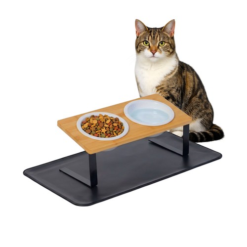 Gamelle chat surélevée