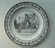 CHOISY LE ROI PAILLARD ET HAUTIN.. ASSIETTE mois MAI époque Charles X 