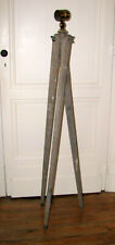 OPTIQUE PIED INSTRUMENT ANCIEN TREPIED bois et laiton / GEOMETRE