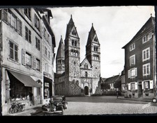 SELESTAT (67) CITROEN TRACTION & VELO-SOLEX au COMMERCE HORLOGERIE & EGLISE 1957