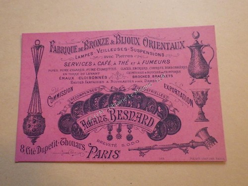 1890 publicité cdv fabrique - 1890.publicité,