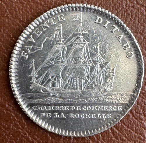 Jeton argent louis xv - en, argent.