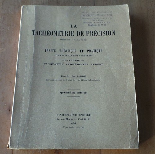 Rare tacheometrie de - la,