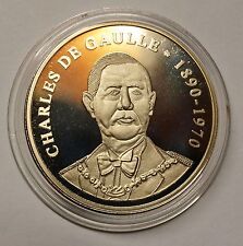  MÉDAILLE CHARLES DE GAULLE - 1890-1970 - LES PRÉSIDENTS FRANCAIS