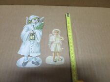 ANGES DE NOEL  2  chromos découpis gaufrés