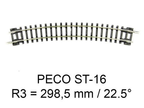 Peco rail courbe - peco,