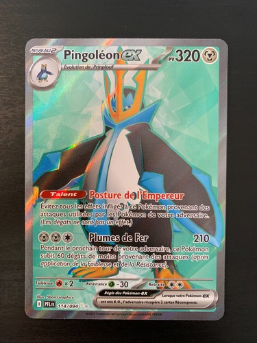 Carte pokémon pingoléon - pokémon, ex
