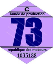 vignette 1973 pour mobylette