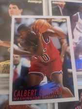 Carte Basket Nba Fleer 1994 1995 Washington Bullets #232 Calbert Cheaney