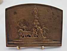 MEDAILLE PLAQUE  BRONZE GRAVEUR LEGASTELOIS ASSOCIATION JOURNALISTES 1881-1906