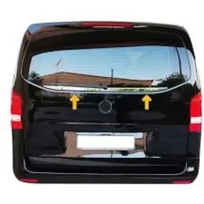 Convient pour Mercedes VITO W447 2014 Up Chrome Vitres arrière sous garniture...