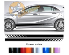 2 BANDES BAS CAISSE POUR MERCEDES CLASSE A SPORT AUTOCOLLANT STICKER BD599N-30