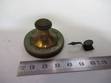 Antique Bausch Lomb Set Laiton Pommeau Microscope Pièce Comme sur Photo T5-A-78A