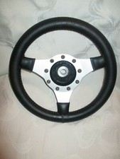  ANCIEN VOLANT CUIRE VOITURE SPORTIVE GTI Rally C109 MADE IN FRANCE VINTAGE 