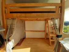 Lit mezzanine 120 200 - mezzanine, bois