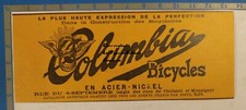 COLUMBIA BICYCLES ACIER NICKEL