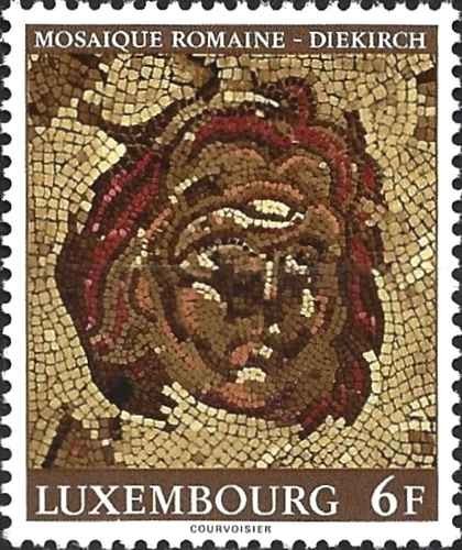 Timbre arts mosaïque - timbre, "mosaïque