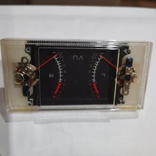 Galvanomètre DOUBLE VU L R  Dimensions Fenêtre Encastrable 36.3 X 45.3 mm  G12h3