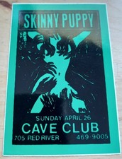 SKINNY PUPPY Cave Club STICKER