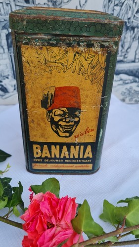 Ancienne boite tole banania - boite, en