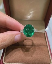 Bague serre verte saphir - serrée,