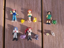 TOMY 1995 POKEMON MINI FIGURE COLLECTION COMPLET RARE ASH MISTY  PIKACHU VINTAGE