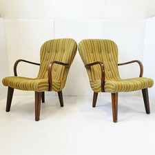 PAIRE DE FAUTEUILS DANOIS VINTAGE 1940 DLG CLAM CHAIR PHILIP ARCTANDER 40S 1940S
