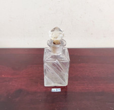 1920s Vintage Ancien Transparent Parfum Flacon en Verre Décoratifs de Collection