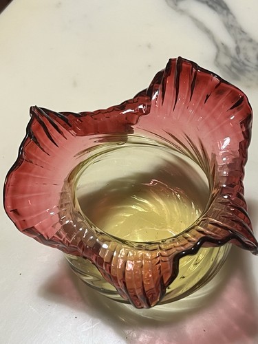 Vase verre bicolore - vase,