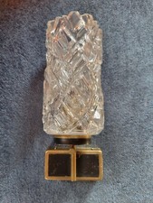 APPLIQUE MURALE RÉTRO VERRE MÉTAL JAUNI VINTAGE