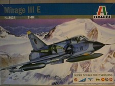 Maquette Avion ITALERI 1/48 Ref 2634 Mirage III E + Ouragan 48001 Kit améliorati
