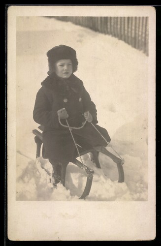 Carte postale photo enfant sur