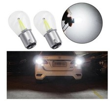 Ampoules P21/5W LED BAY15D 6000k Blanc pour feux de recul Veilleuses freins 2pcs